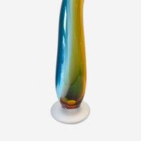 Kelp Spire Green/Yellow/Blue 2 - Petroff Gallery - Glass Art