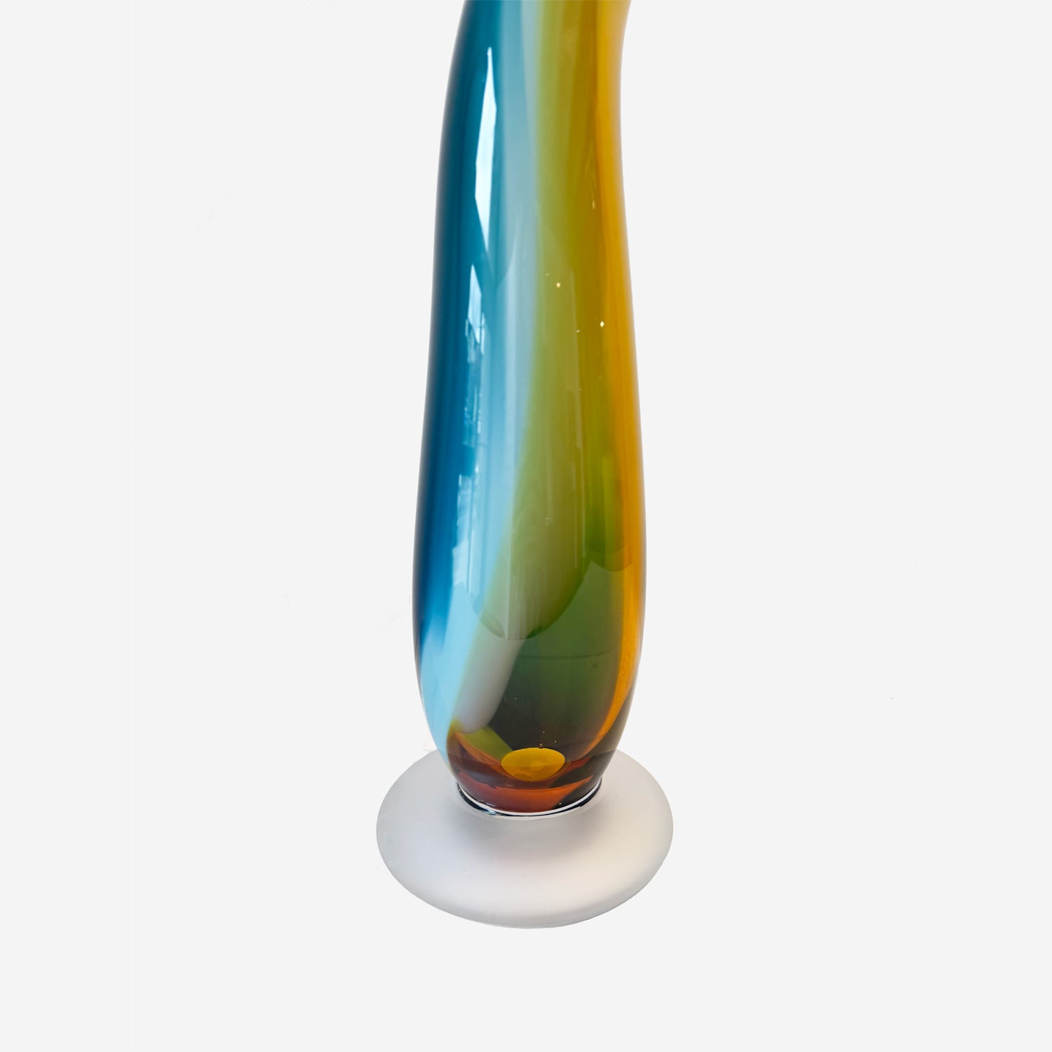 Kelp Spire Green/Yellow/Blue 2 - Petroff Gallery - Glass Art