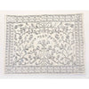 Challah Cover Silver Paper Cutout Embroidery - Petroff Gallery - Judaica
