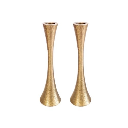 Handmade Brass Candlesticks - Petroff Gallery - Judaica