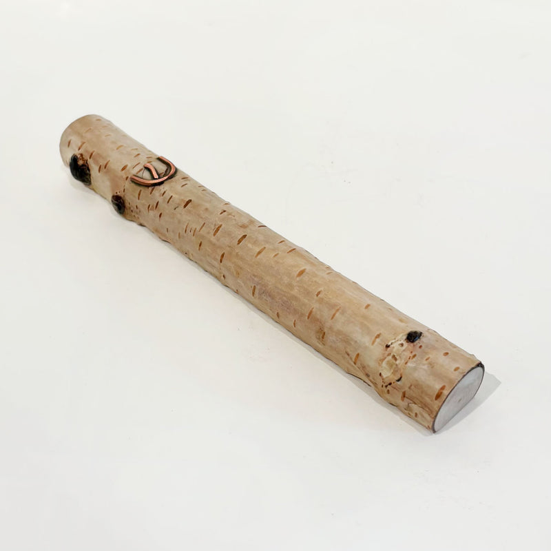 Birch Wood Mezuzah - Petroff Gallery - Judaica