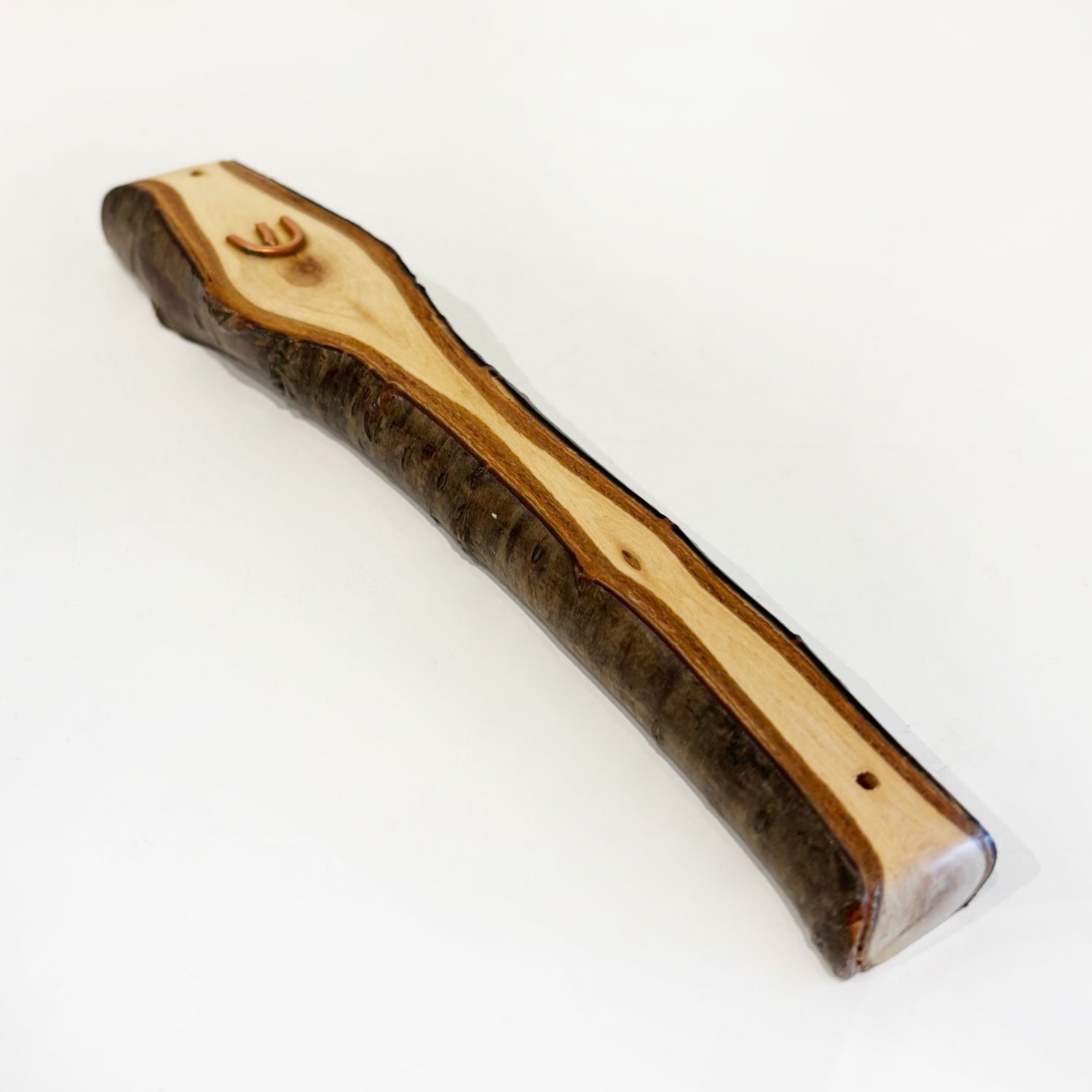 Cherry Wood Mezuzah - Petroff Gallery - Judaica
