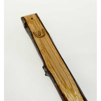 Oak Wood Mezuzah 2 Detail View - Petroff Gallery - Judaica