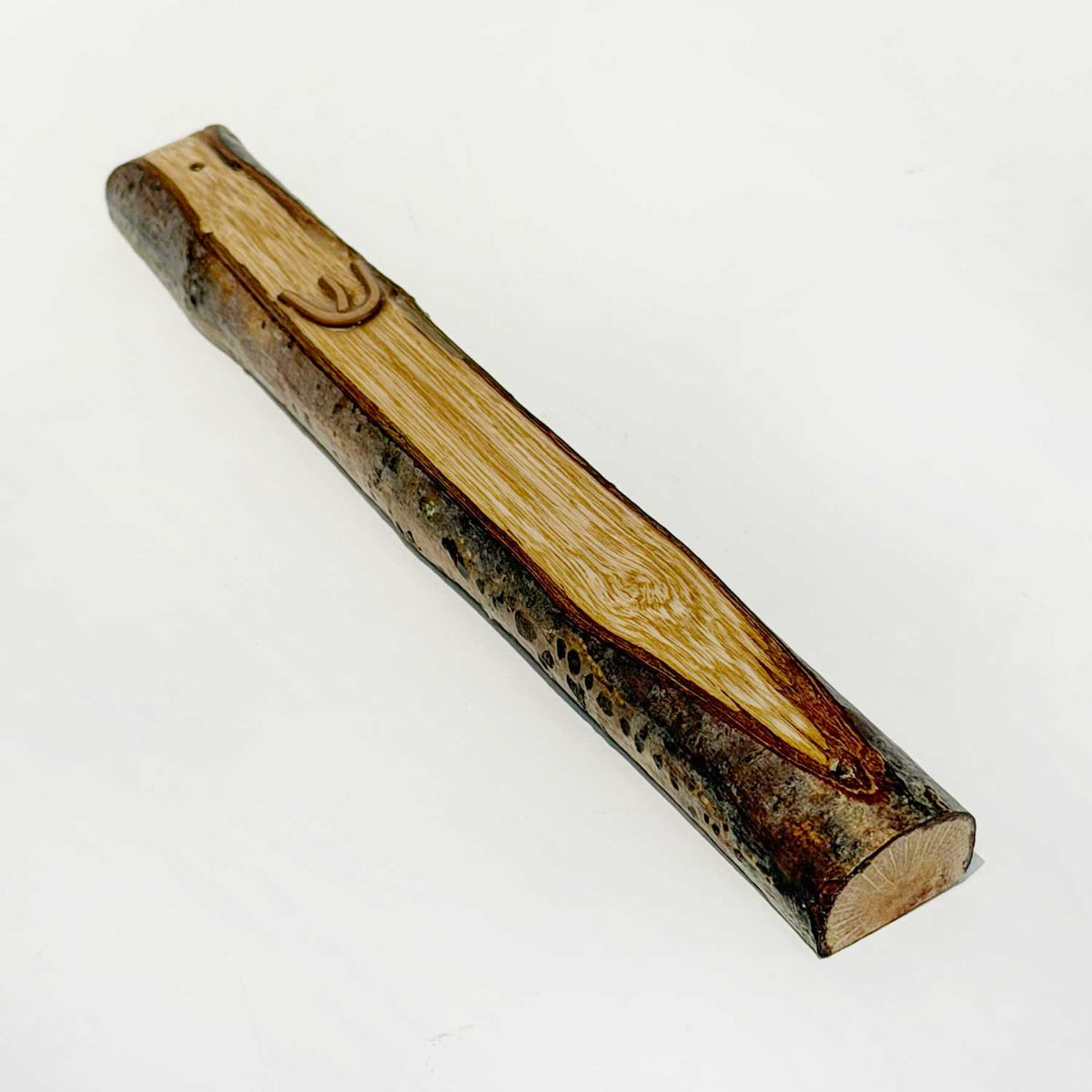 Oak Wood Mezuzah 3 - Petroff Gallery - Judaica
