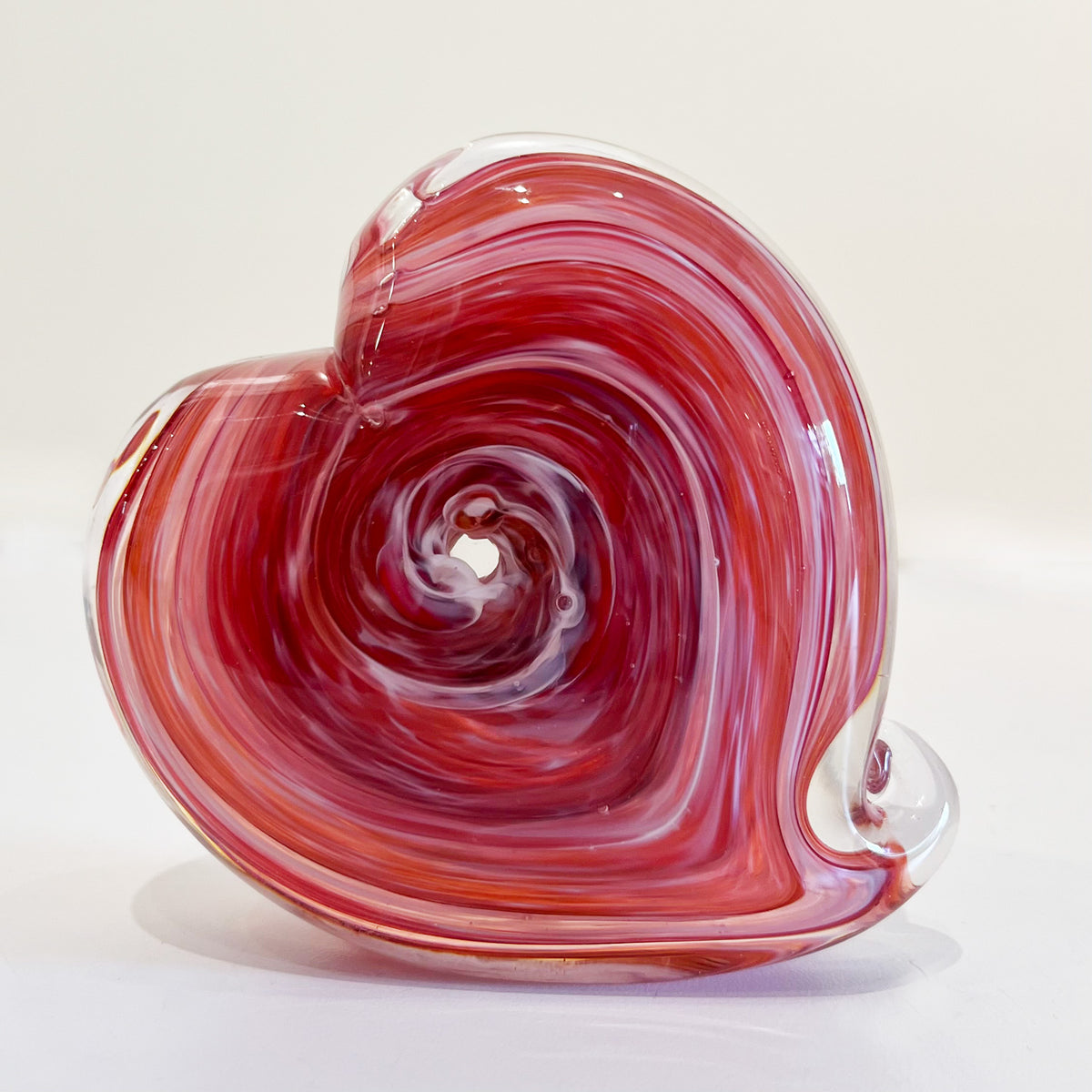 Taygan Appleton - Pink Swirl Heart, 3" x 3.5" x 1.5"