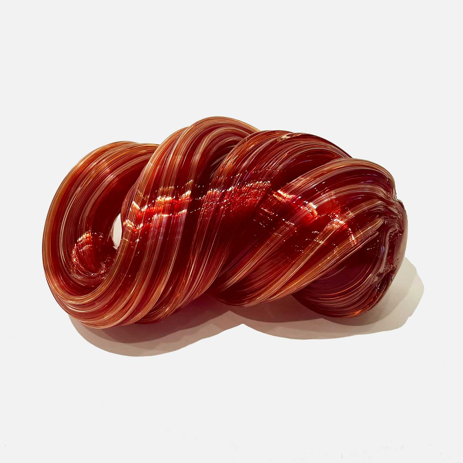 Silk Knot Amber - Petroff Gallery - Glass Art