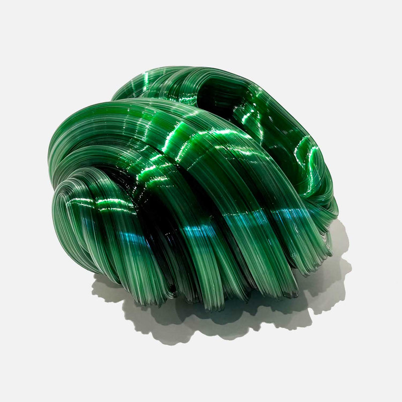 Silk Knot Green - Petroff Gallery - Glass Art