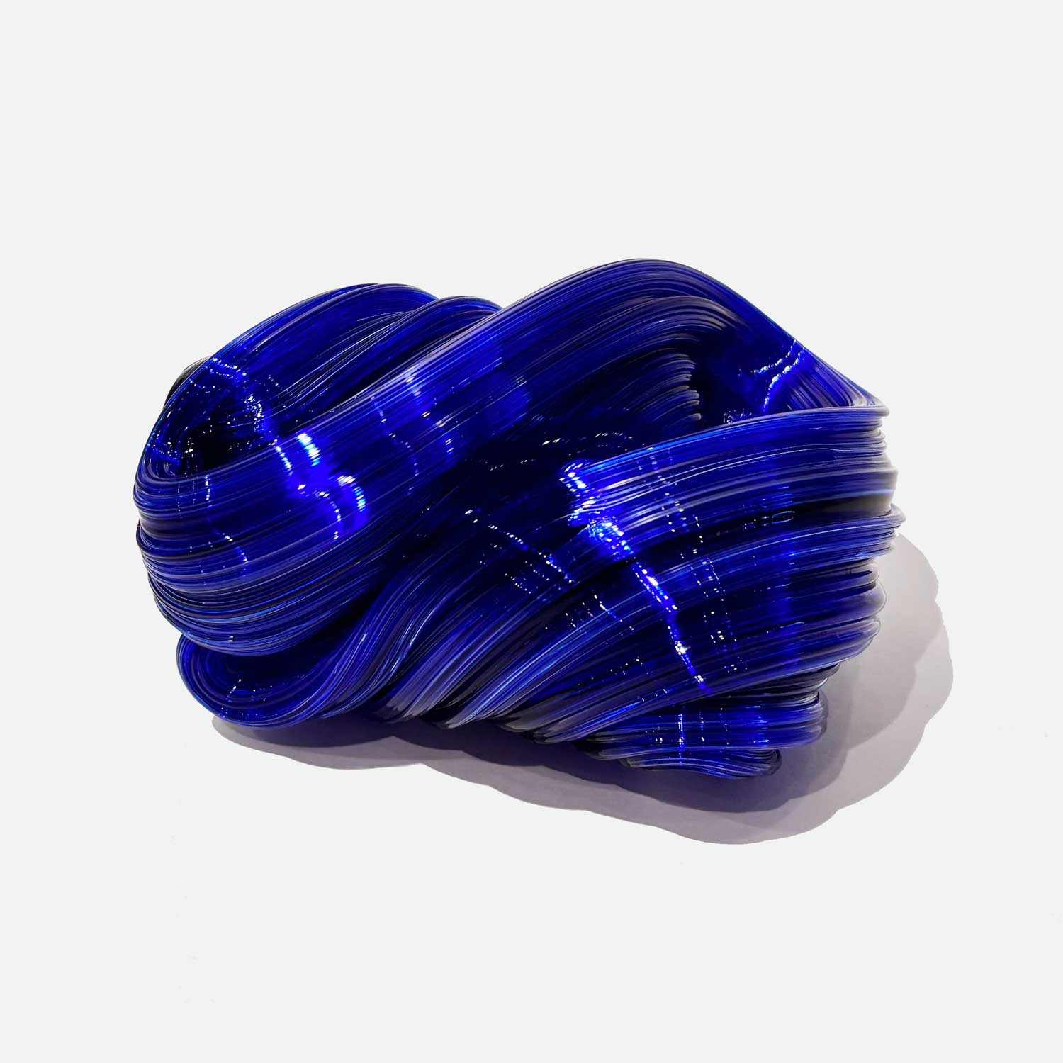 Silk Knot Cobalt 1 - Petroff Gallery - Glass Art