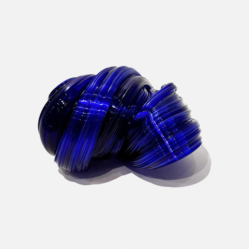 Silk Knot Cobalt 2 - Petroff Gallery - Glass Art