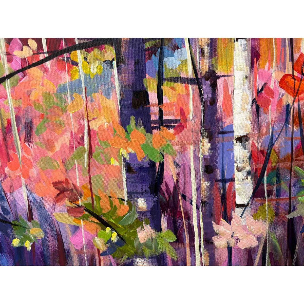 Can You Hear My Colourful Song 36" x 72" - Petroff Gallery - Painting