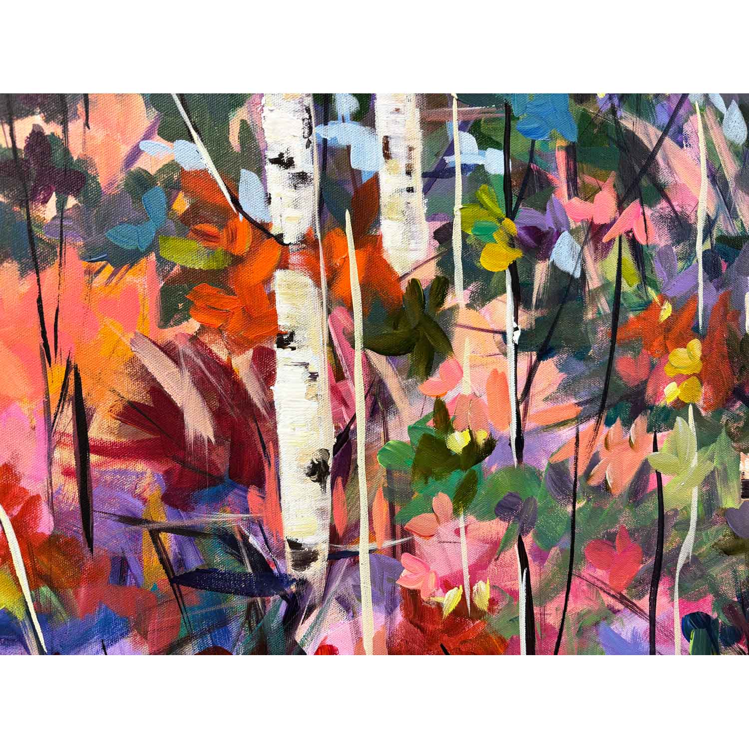 Can You Hear My Colourful Song 36" x 72" - Petroff Gallery - Painting