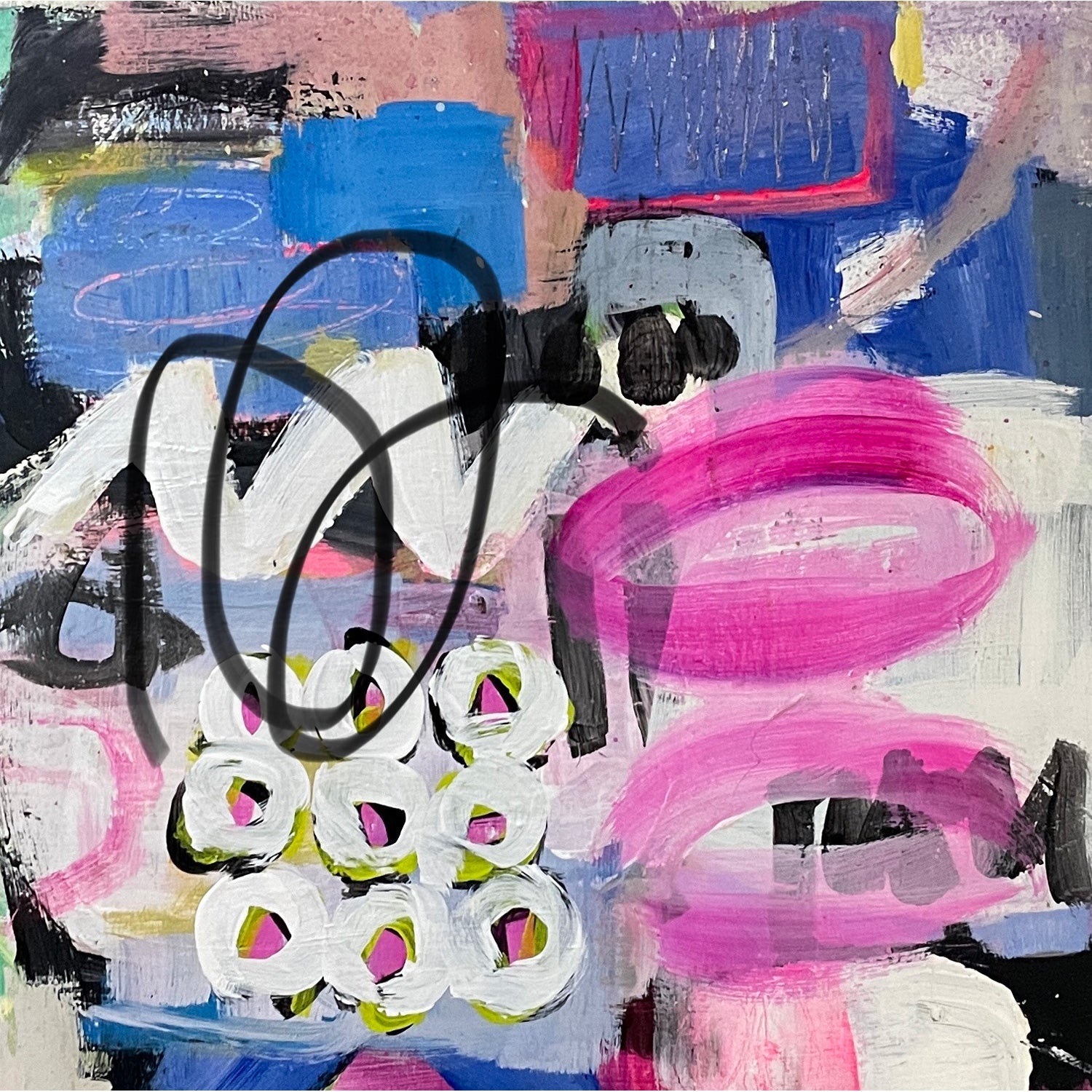 Can I Go Out And Play 13" x 13" - Petroff Gallery - Painting