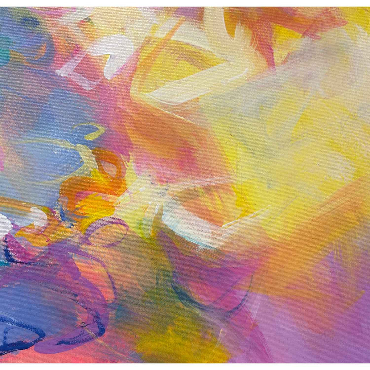 Catch the Sun 36" x 60" Detail View - Petroff Gallery - Painting