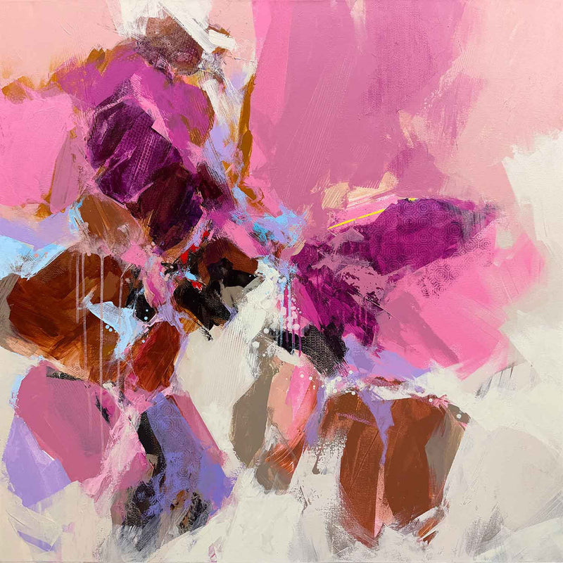 Catching Raindrops 40" x 40" - Petroff Gallery - Painting