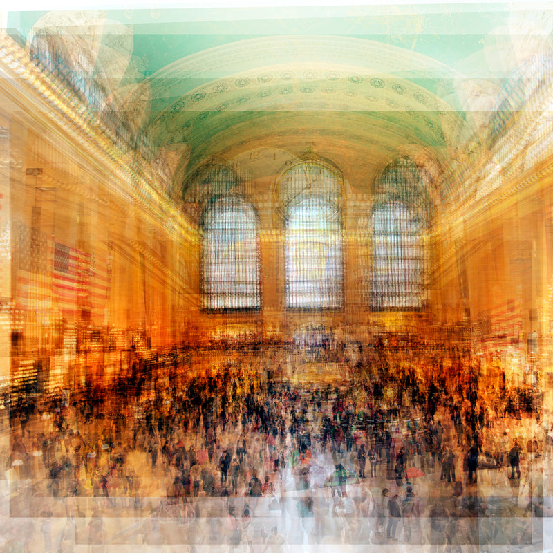 Central Station 34" x 34" Petroff Gallery 