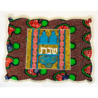 Challah Cover - Bottles - Petroff Gallery -  - House of Israel - Challah Cover Bottles, 16.5" x 22"