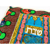 Challah Cover - Bottles - Petroff Gallery -  - House of Israel - Challah Cover Bottles, 16.5" x 22"