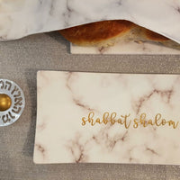 Challah Tray - Marble - Petroff Gallery