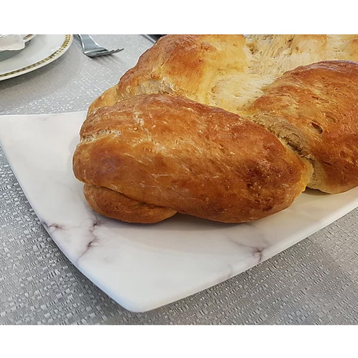 Challah Tray - Marble - Petroff Gallery -  - Danke Judaica - Challah Tray Marble 