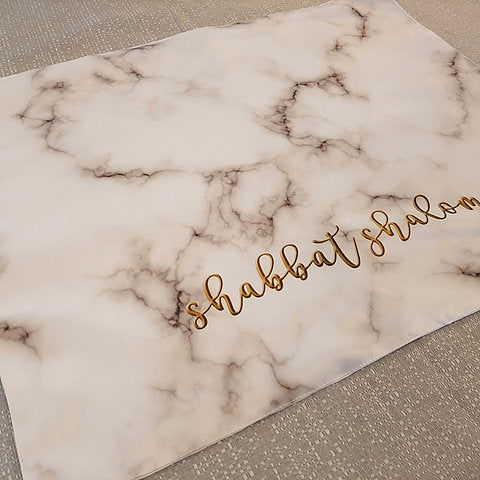 Challah cover - Marble - Petroff Gallery