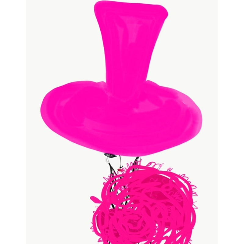Chapeau Rose et Rosette 26" x 22" - Petroff Gallery -  - Annie Naranian - Chapeau Rose et Rosette, 26" x 22"