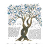 Cherry Blossoms Blue - Petroff Gallery - Ketubah