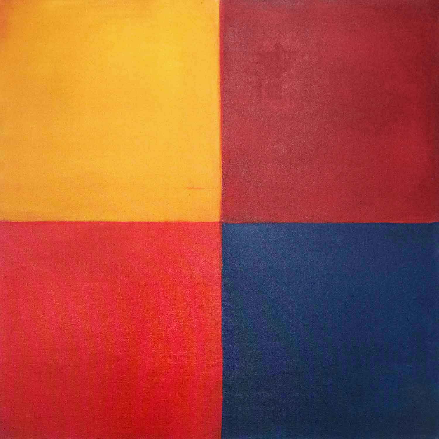 Circus: Yellow Bus 30" x 30" Petroff Gallery 
