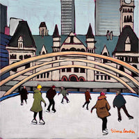 City Skate 12" x 12" - Petroff Gallery - Paintings