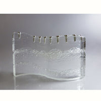 Clear "S" Menorah - Petroff Gallery -  - Joel & Candace Bless - Menorah