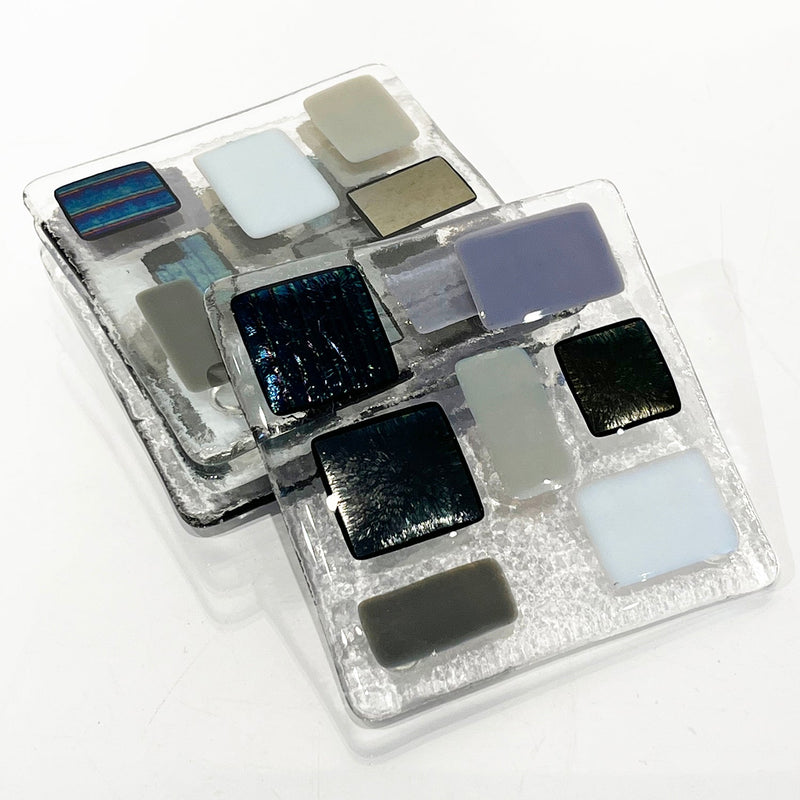 Coaster Set Multiple Colours - Petroff Gallery - Glass Art
