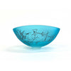 Copper Blue Scribe Bowl - Petroff Gallery -  - Goodman Studio - Copper Blue Scribe Bowl, 7"H x 14.5"W x 10"L