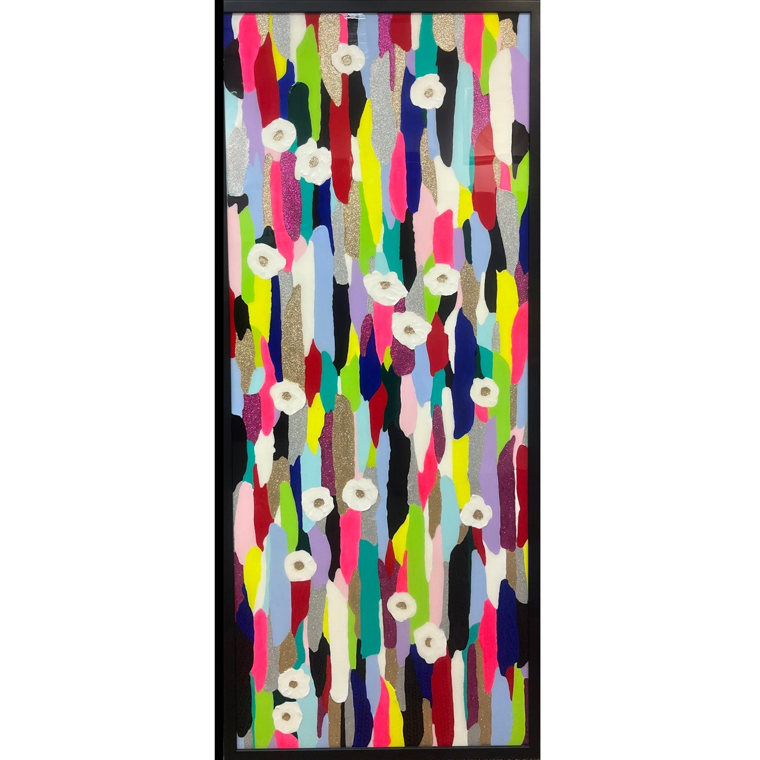 Coquelicots Blancs 60" x 24" - Petroff Gallery -  - Amey Lai - Coquelicots Blancs 60x24