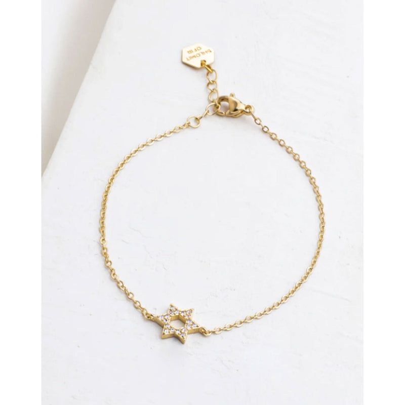 Crystal Star of David Bracelet Petroff Gallery 