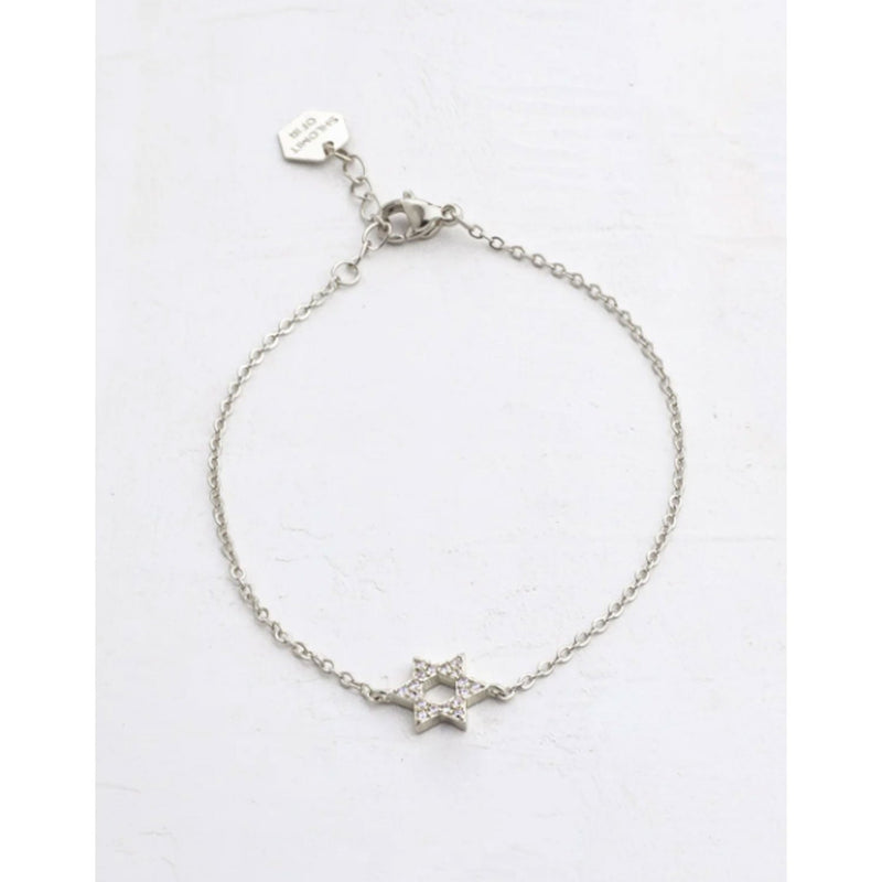 Crystal Star of David Bracelet Petroff Gallery 