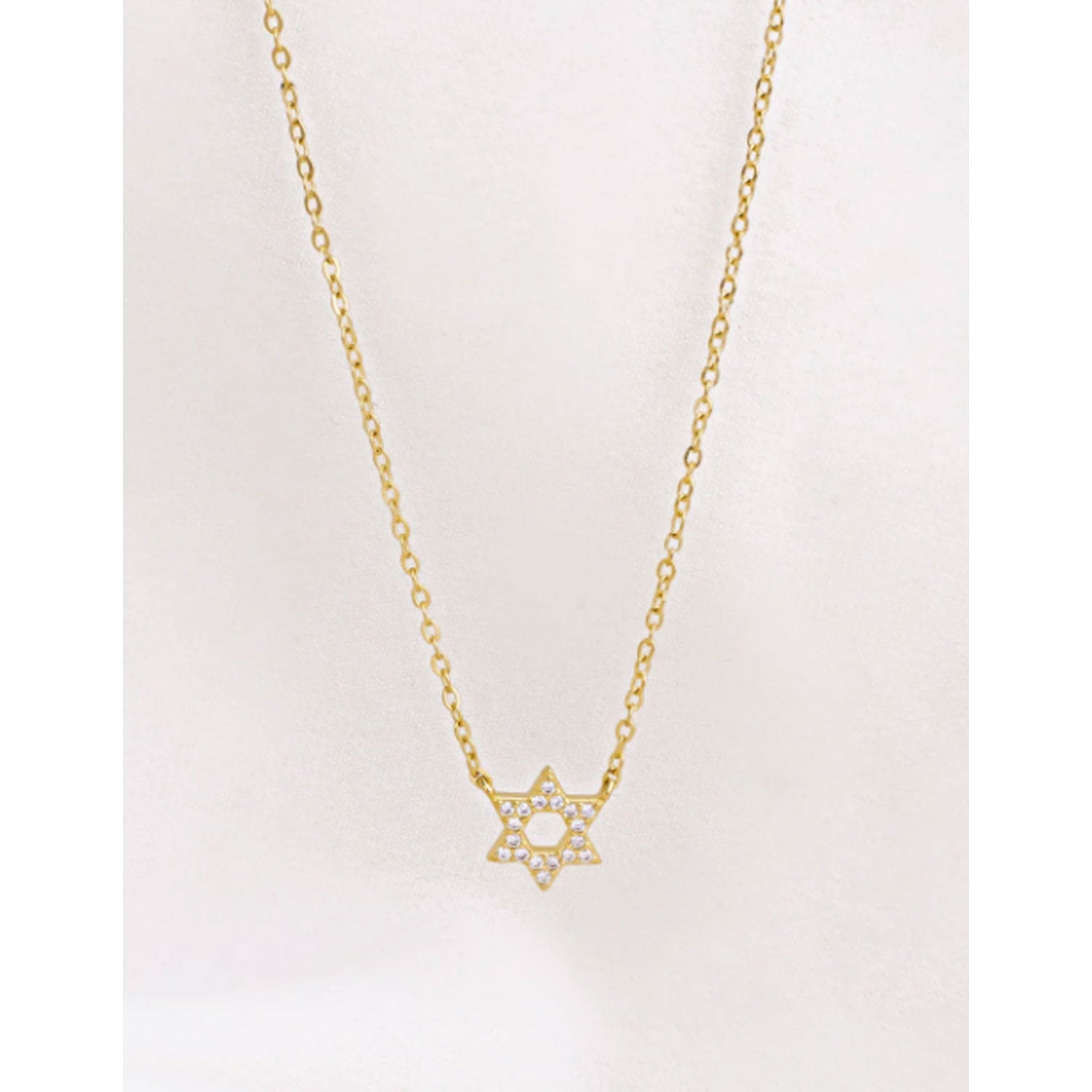 Crystal Star of David Necklace Petroff Gallery 