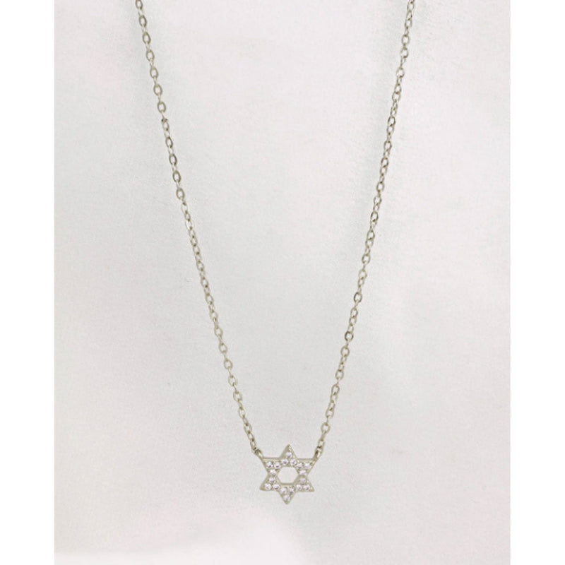 Crystal Star of David Necklace Petroff Gallery 