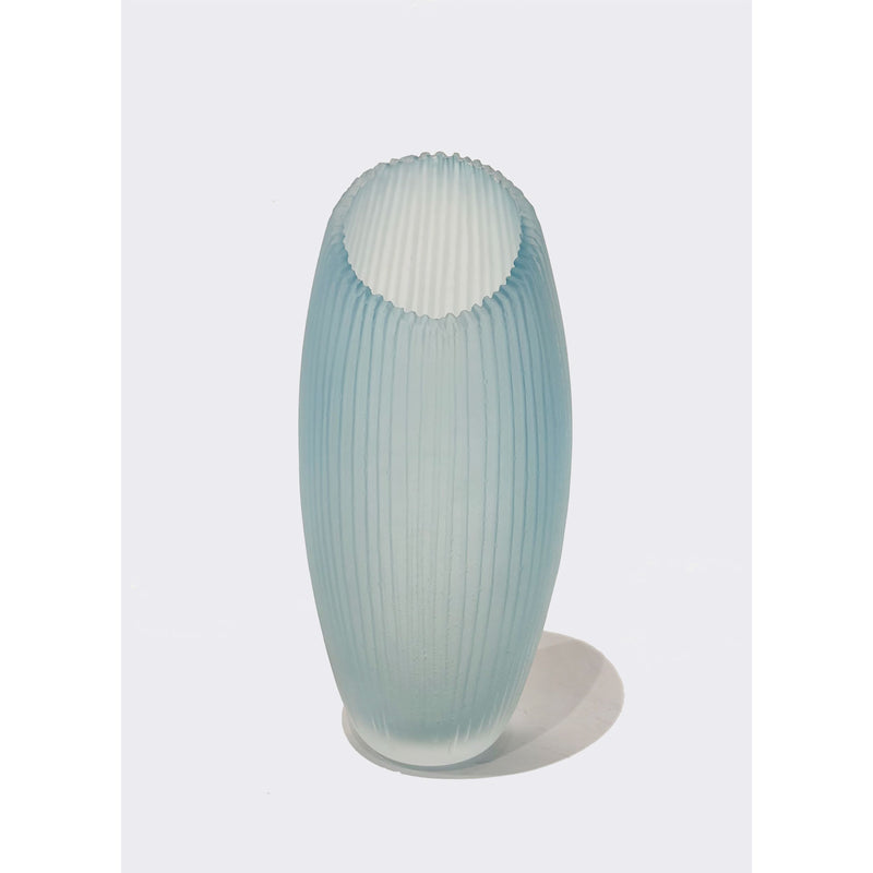 Aqua Peak Vase - Petroff Gallery - Glass Art