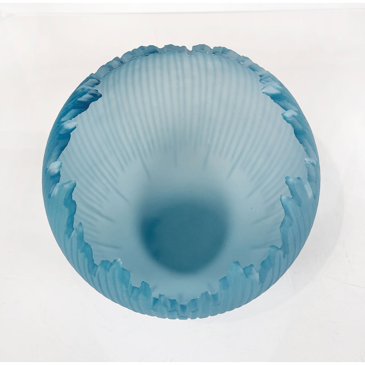 Aqua Blue Orb 7.25" - Petroff Gallery - Glass Art