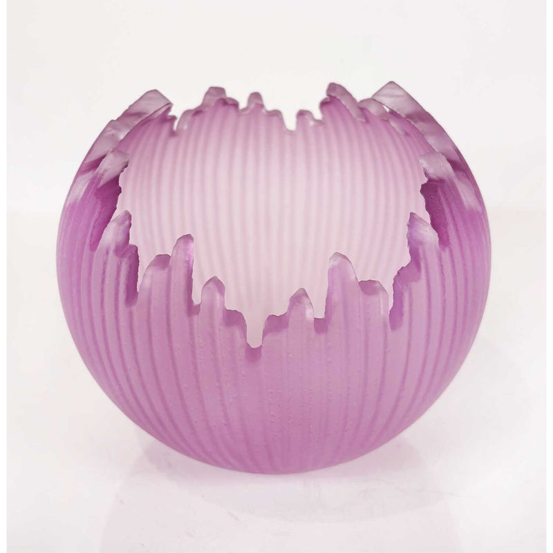 Pale Violet Orb 5.5" - Petroff Gallery - Glass Art