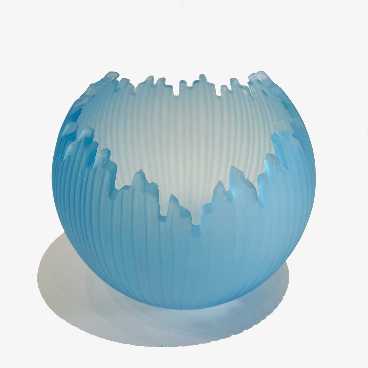 Aqua Orb 7.5" - Petroff Gallery - Glass Art
