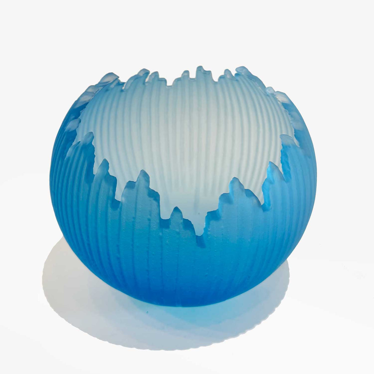 Aqua Orb 6.5" - Petroff Gallery - Glass Art