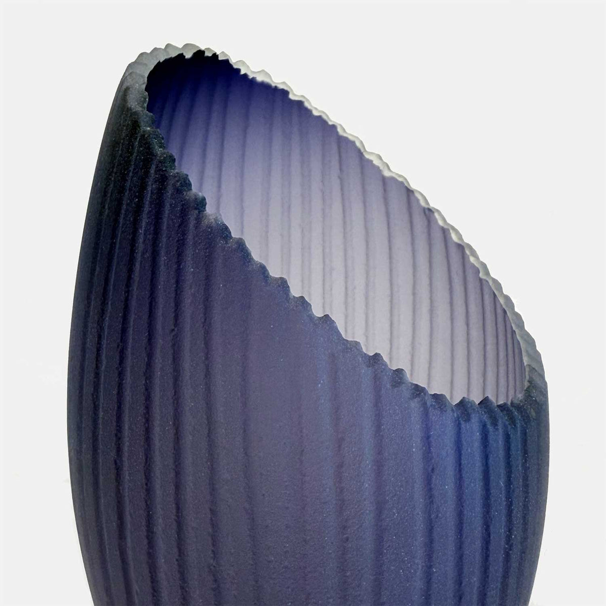 Small Violet Peak Vase - Petroff Gallery - Glass Art