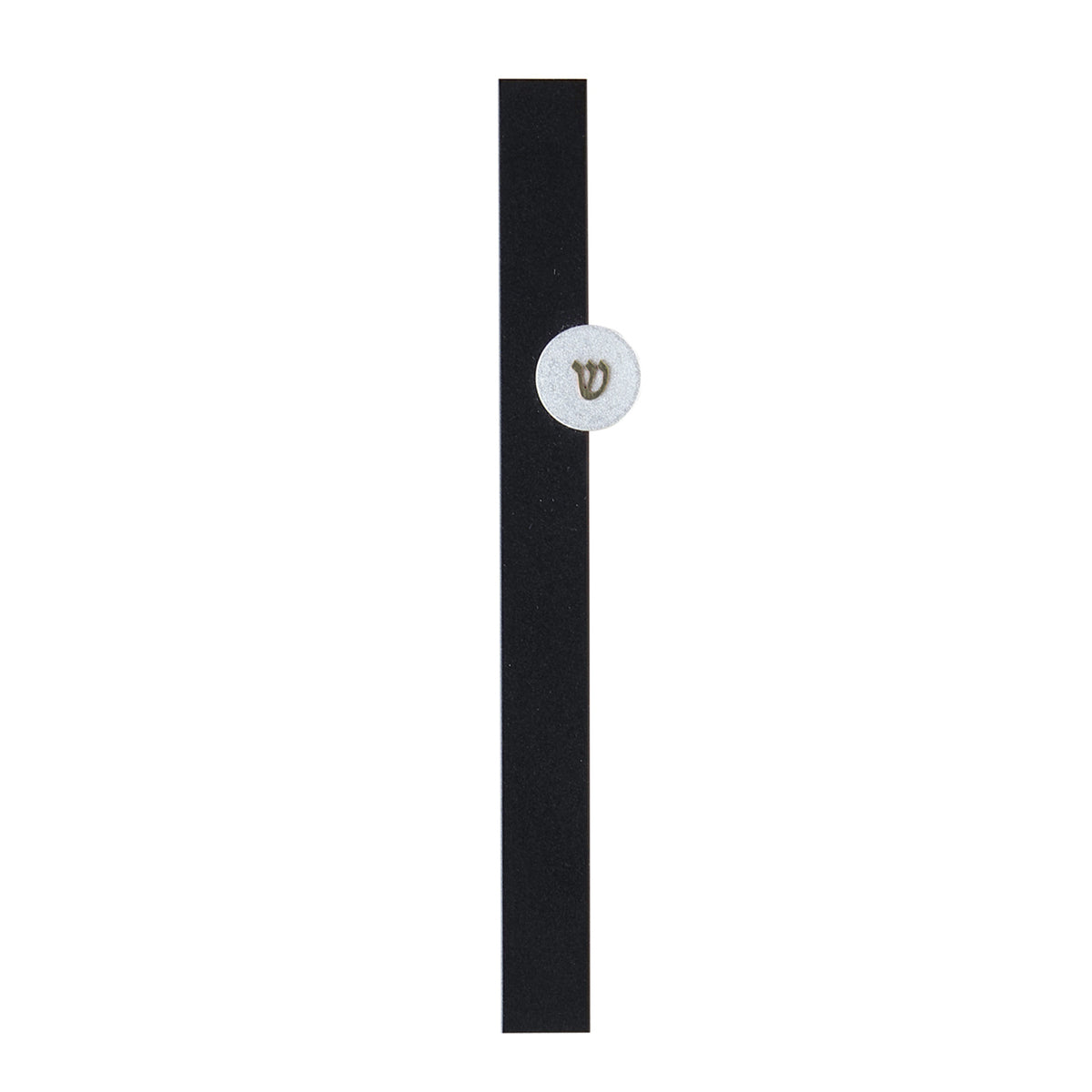 Small P Mezuzah Black - Petroff Gallery -  Dabbah Judaica