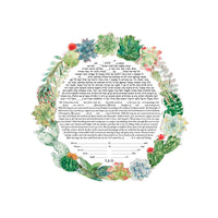Dessert Succulents - Petroff Gallery - Ketubah