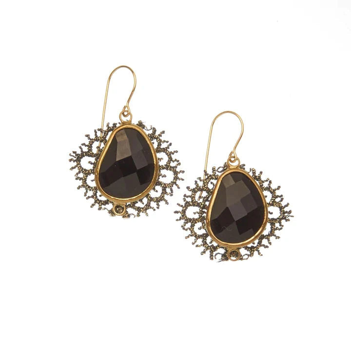 Dickinson Earrings Black - Petroff Gallery -  - Kim Smiley - Dickinson Earrings Black