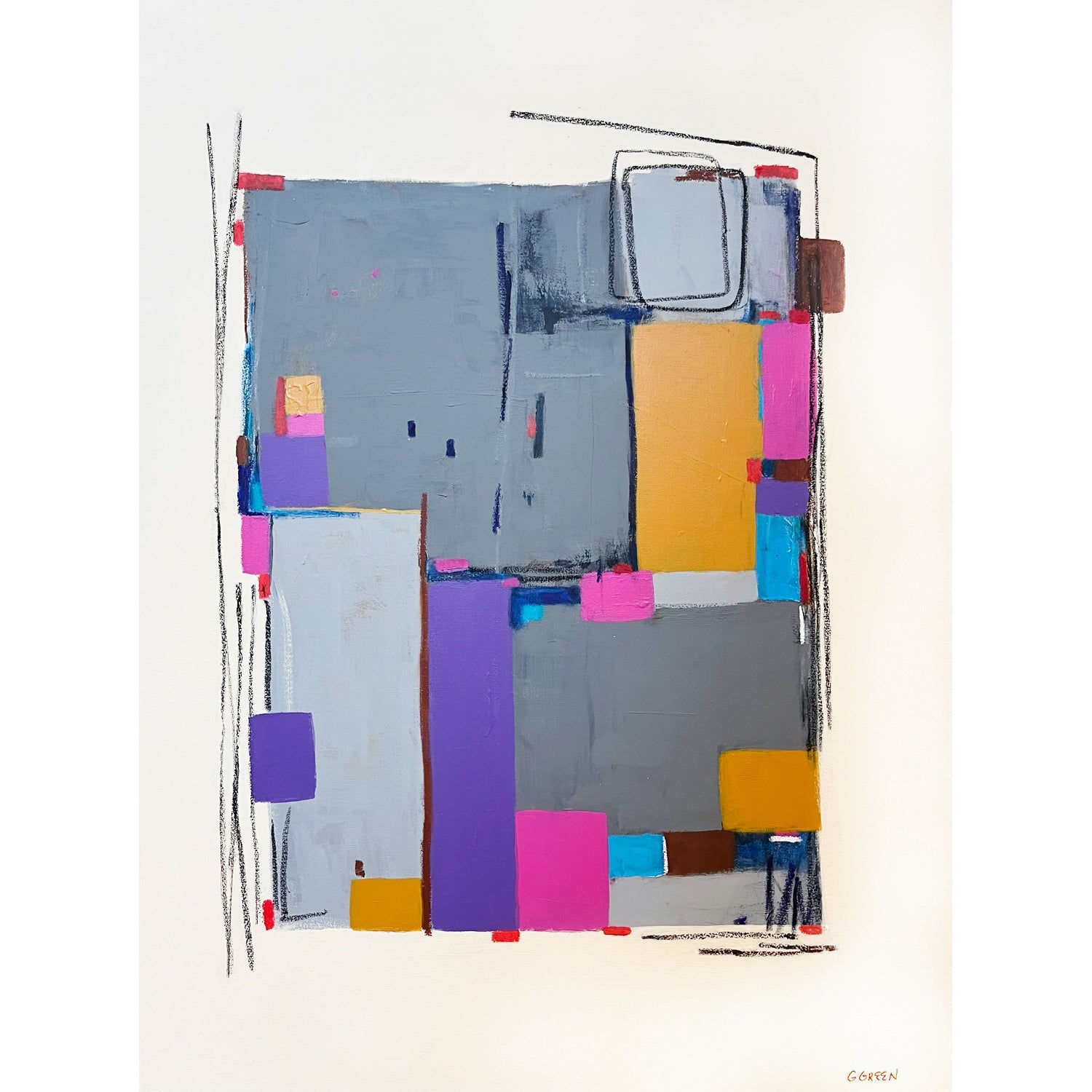 Disconnect 40" x 30" - Petroff Gallery -  - Gloria Green - Disconnect, 40" x 30"