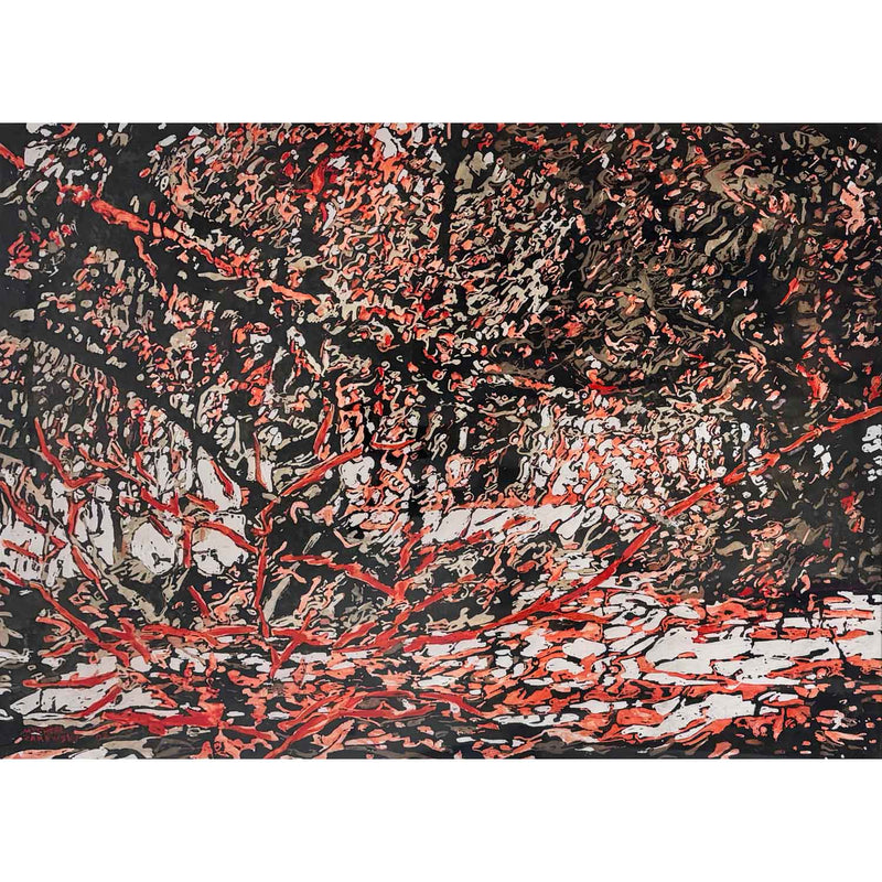 Dogwood Sunset 5 22" x 30" - Petroff Gallery - Painting