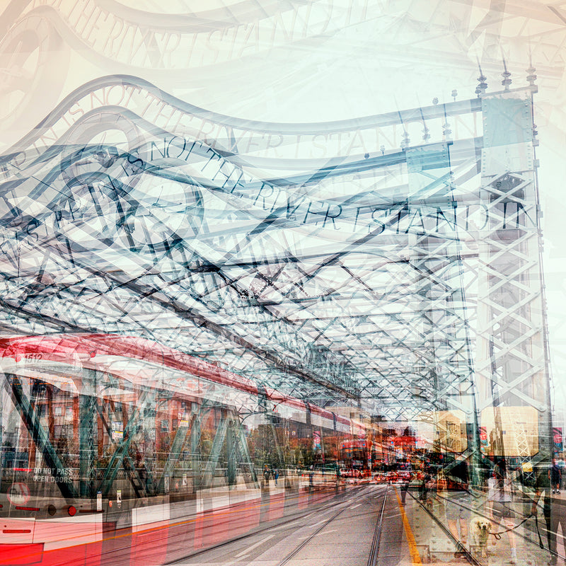 Don River Bridge 34" x 34" Petroff Gallery 