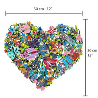Double Metal Cutout Heart Butterflies - Petroff Gallery -  - 