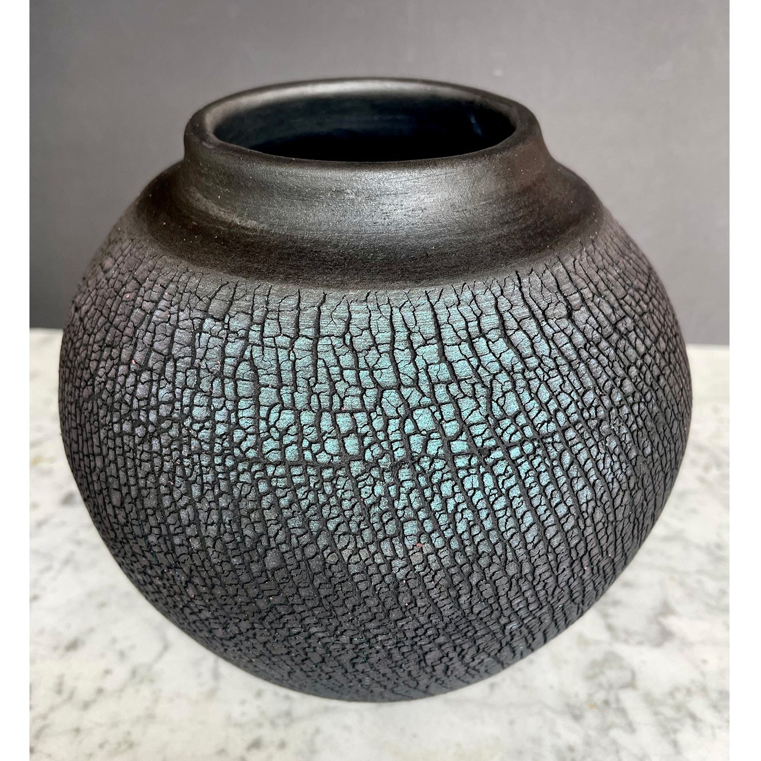 Duo Colour Mica Vase - Petroff Gallery -  - Mary Goh - Duo Colour Mica Vase, 5.5" x 5.5" x 5.5"